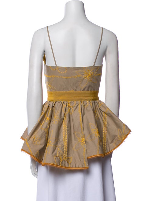 Silvia Tcherassi Printed V-Neck Top