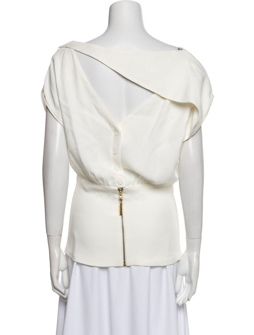 Silvia Tcherassi V-Neck Short Sleeve Blouse