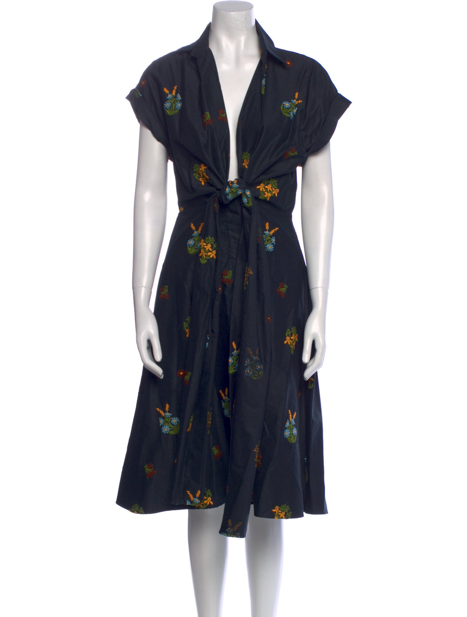 Silvia Tcherassi Floral Print Midi Length Dress