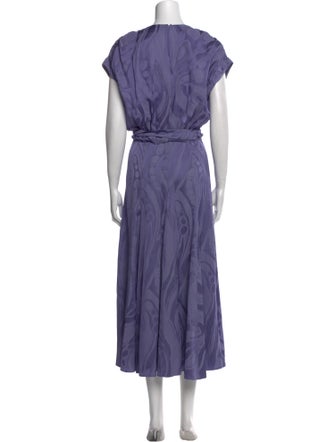 Silvia Tcherassi V-Neck Long Dress