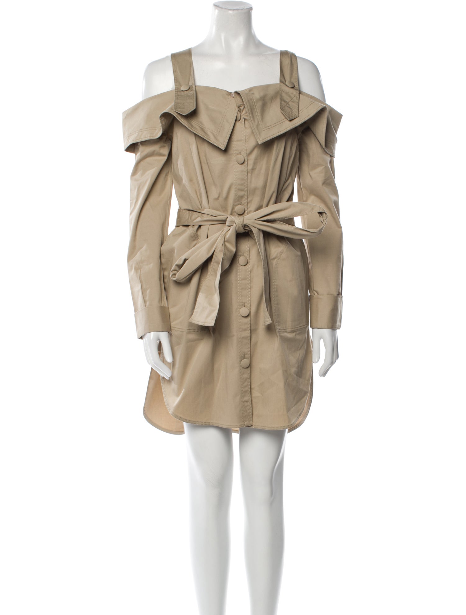 Silvia Tcherassi Square Neckline Knee-Length Dress