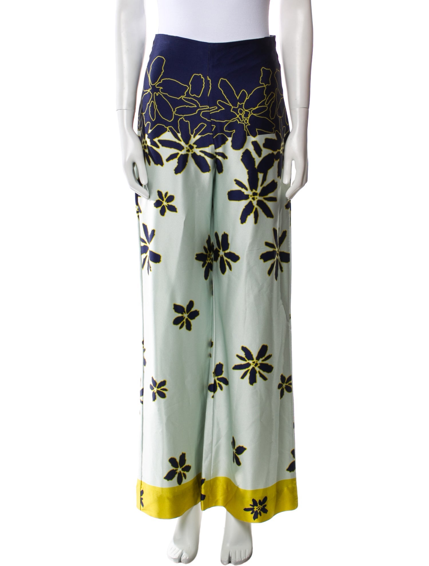 Silvia Tcherassi Silk Wide Leg Pants