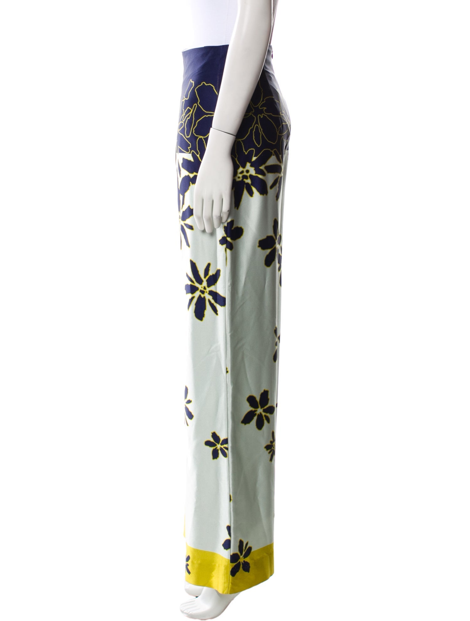 Silvia Tcherassi Silk Wide Leg Pants