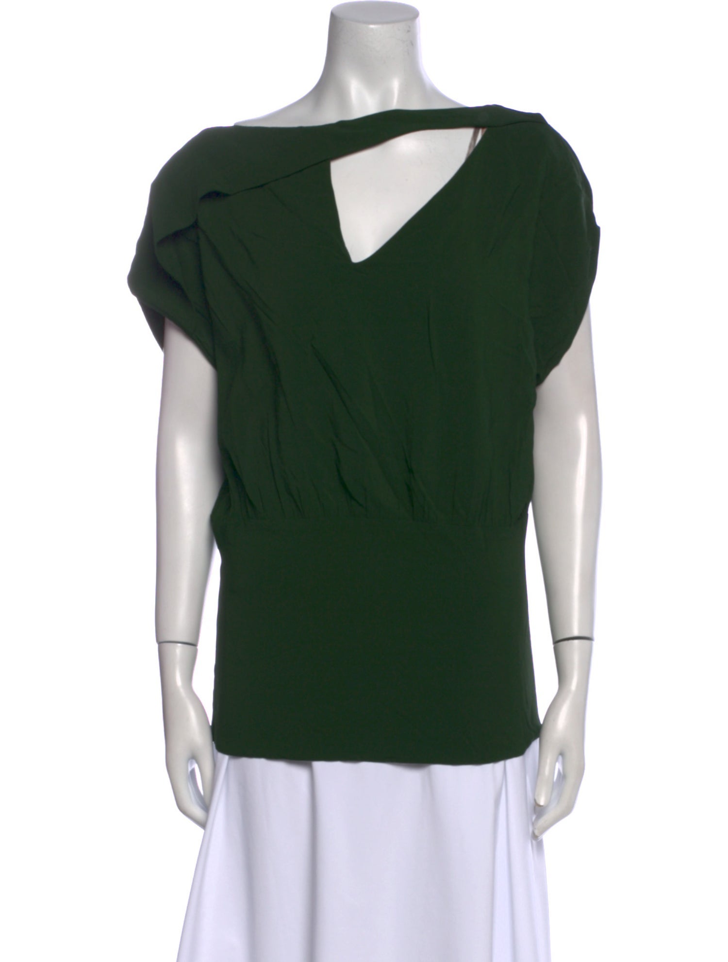 Silvia Tcherassi Cowl Neck Short Sleeve Top