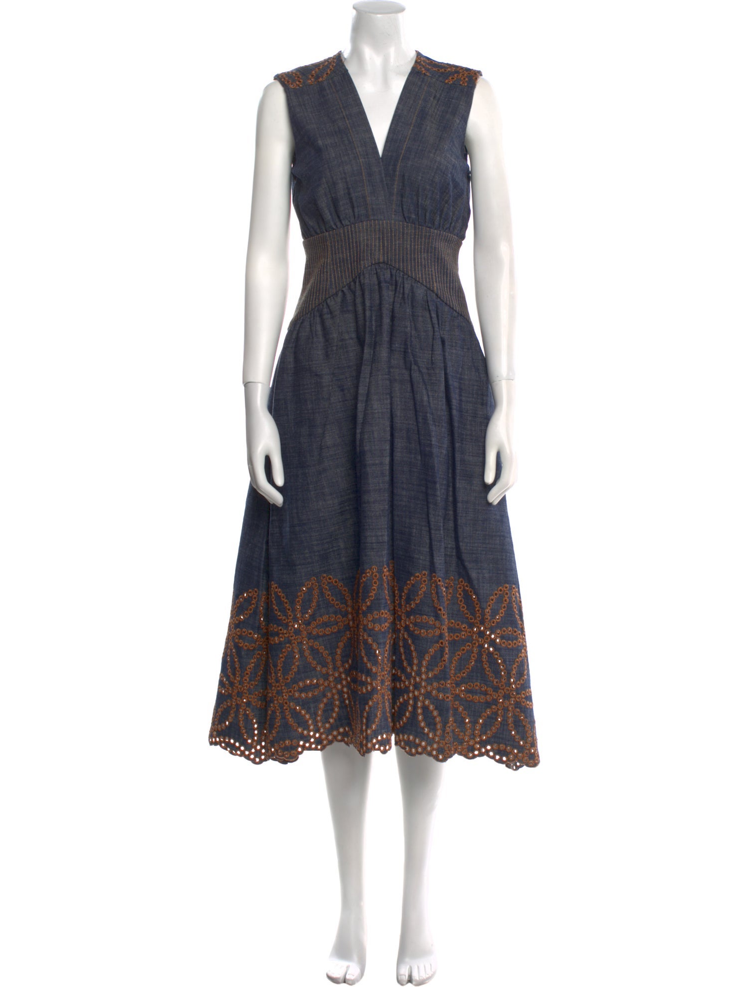 Silvia Tcherassi Printed Midi Length Dress