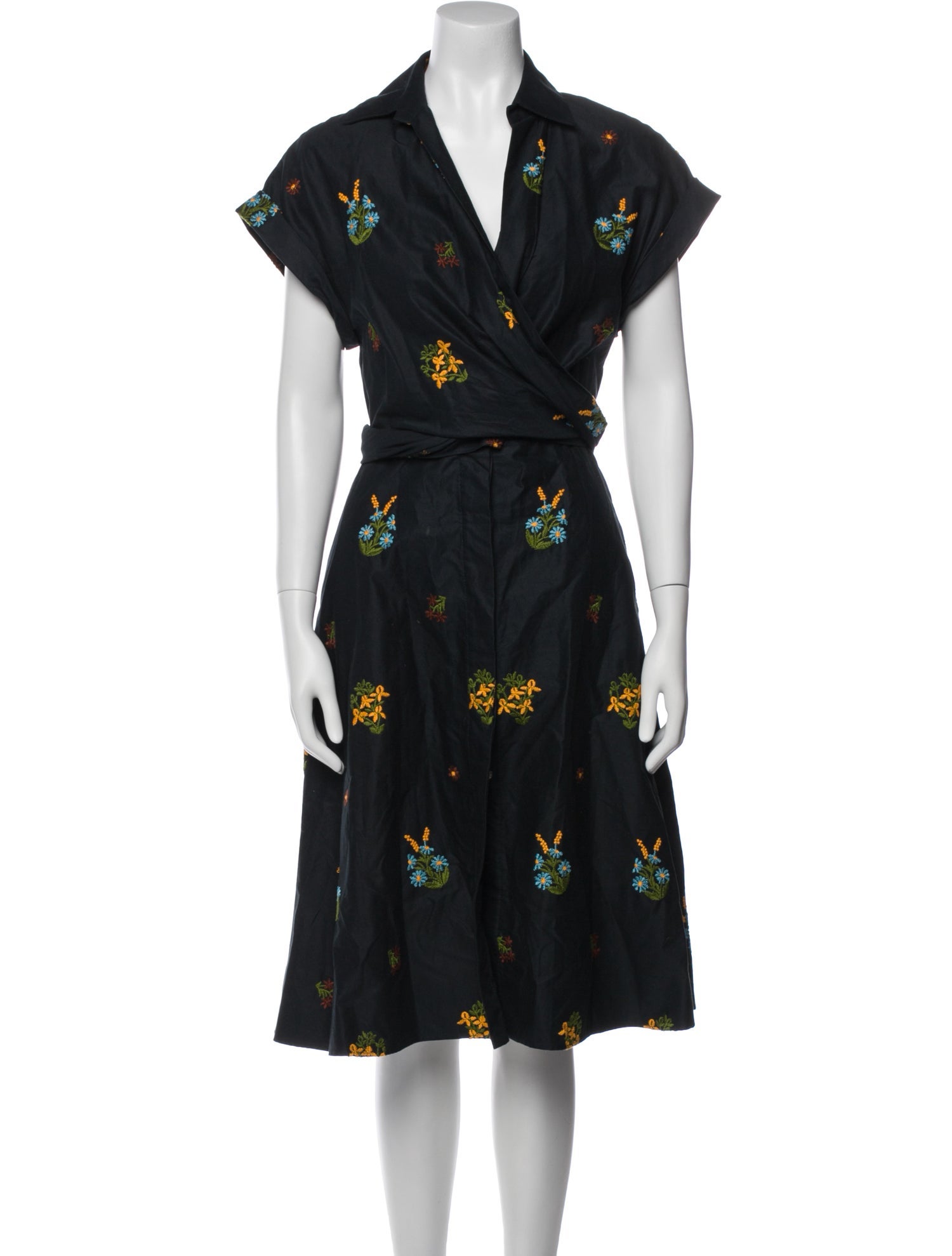Silvia Tcherassi Floral Print Knee-Length Dress