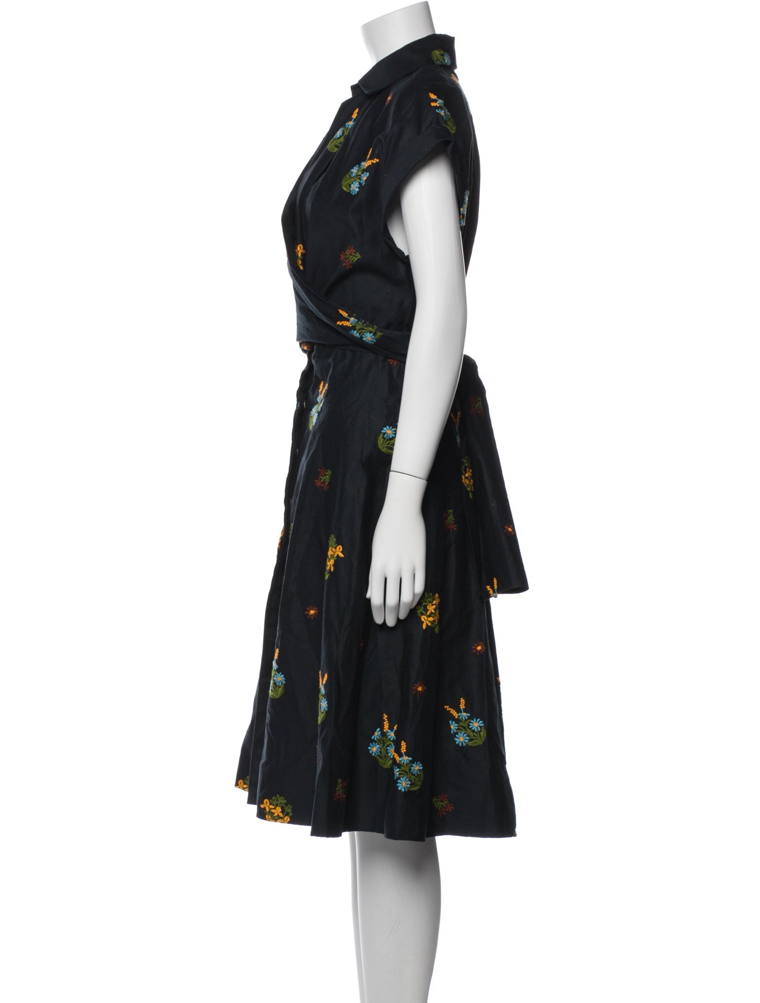 Silvia Tcherassi Floral Print Knee-Length Dress