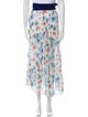 Silvia Tcherassi Floral Print Midi Length Skirt