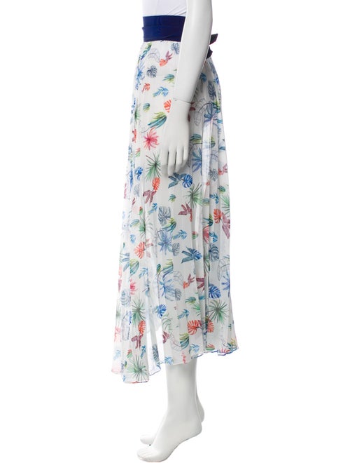 Silvia Tcherassi Floral Print Midi Length Skirt