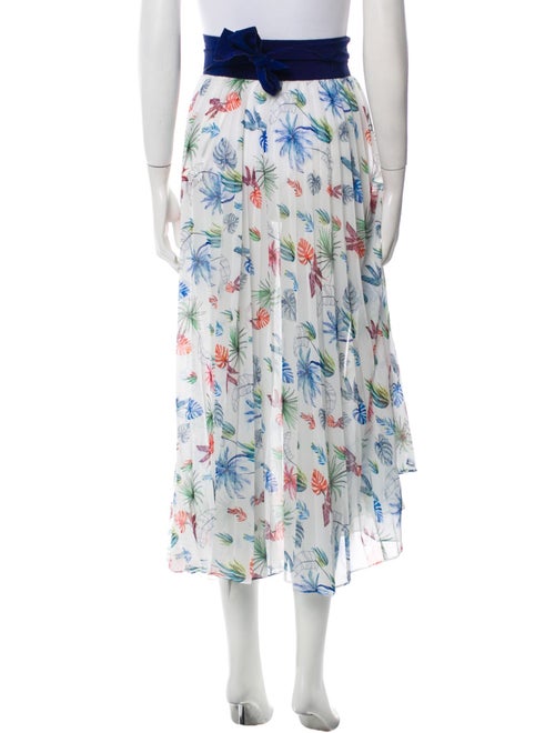 Silvia Tcherassi Floral Print Midi Length Skirt
