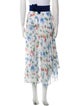 Silvia Tcherassi Floral Print Midi Length Skirt