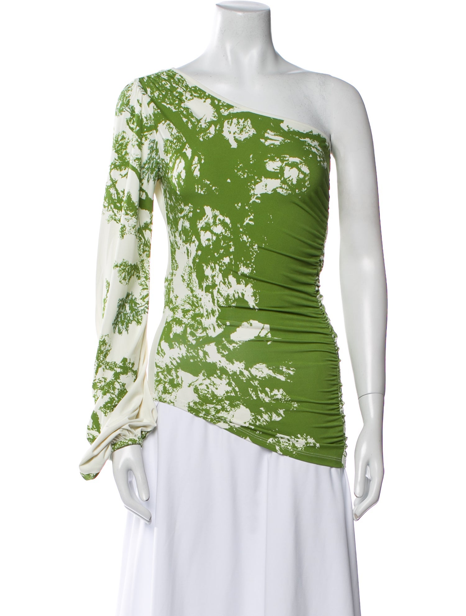 Silvia Tcherassi Floral Print One-Shoulder Top