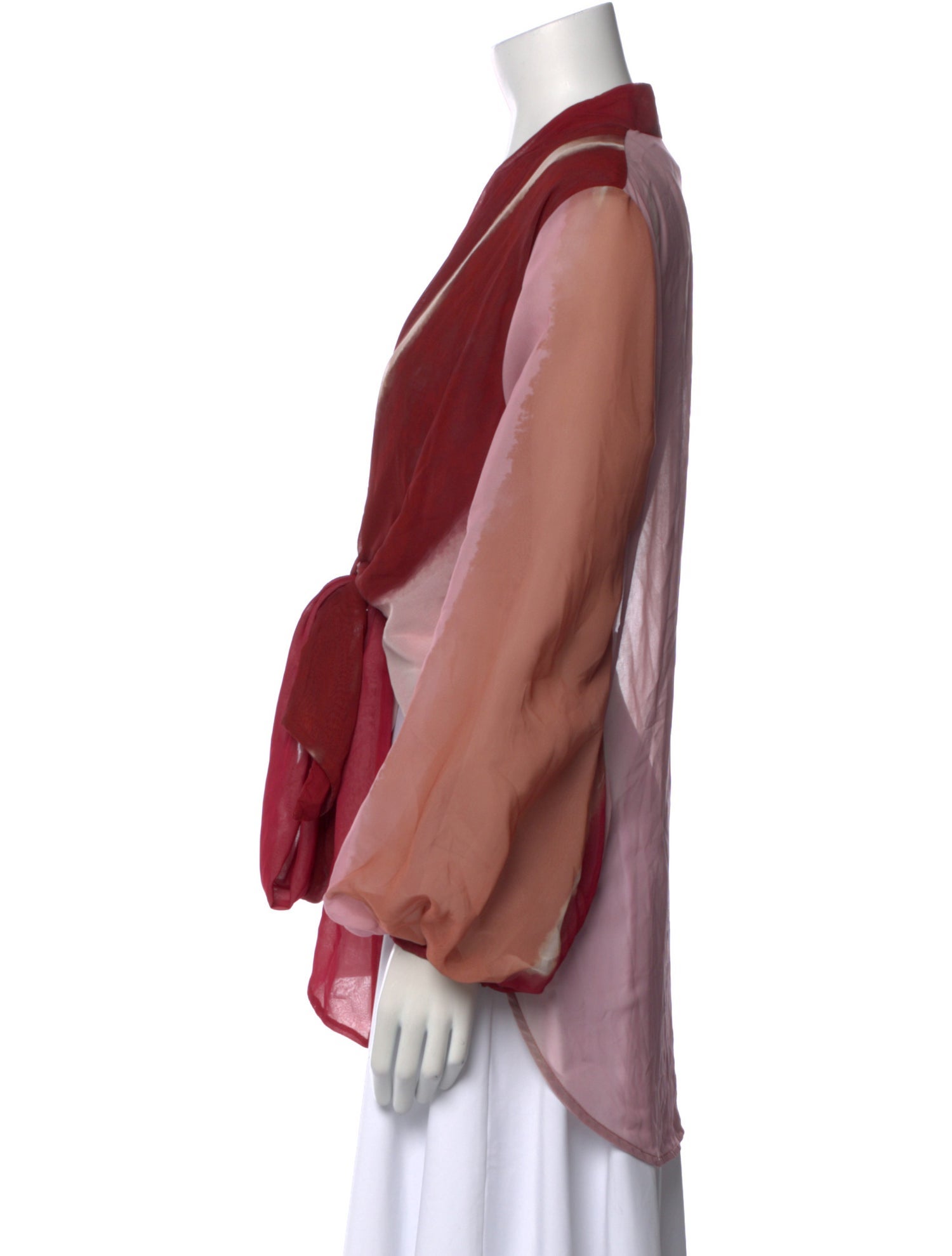 Silvia Tcherassi V-Neck Long Sleeve Blouse