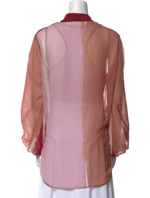 Silvia Tcherassi V-Neck Long Sleeve Blouse