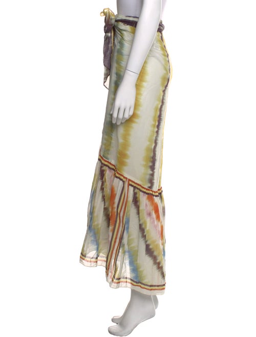 Silvia Tcherassi Tie-Dye Print Long Skirt