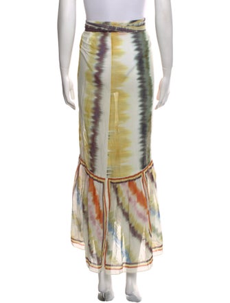 Silvia Tcherassi Tie-Dye Print Long Skirt