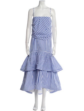 Silvia Tcherassi Striped Long Dress