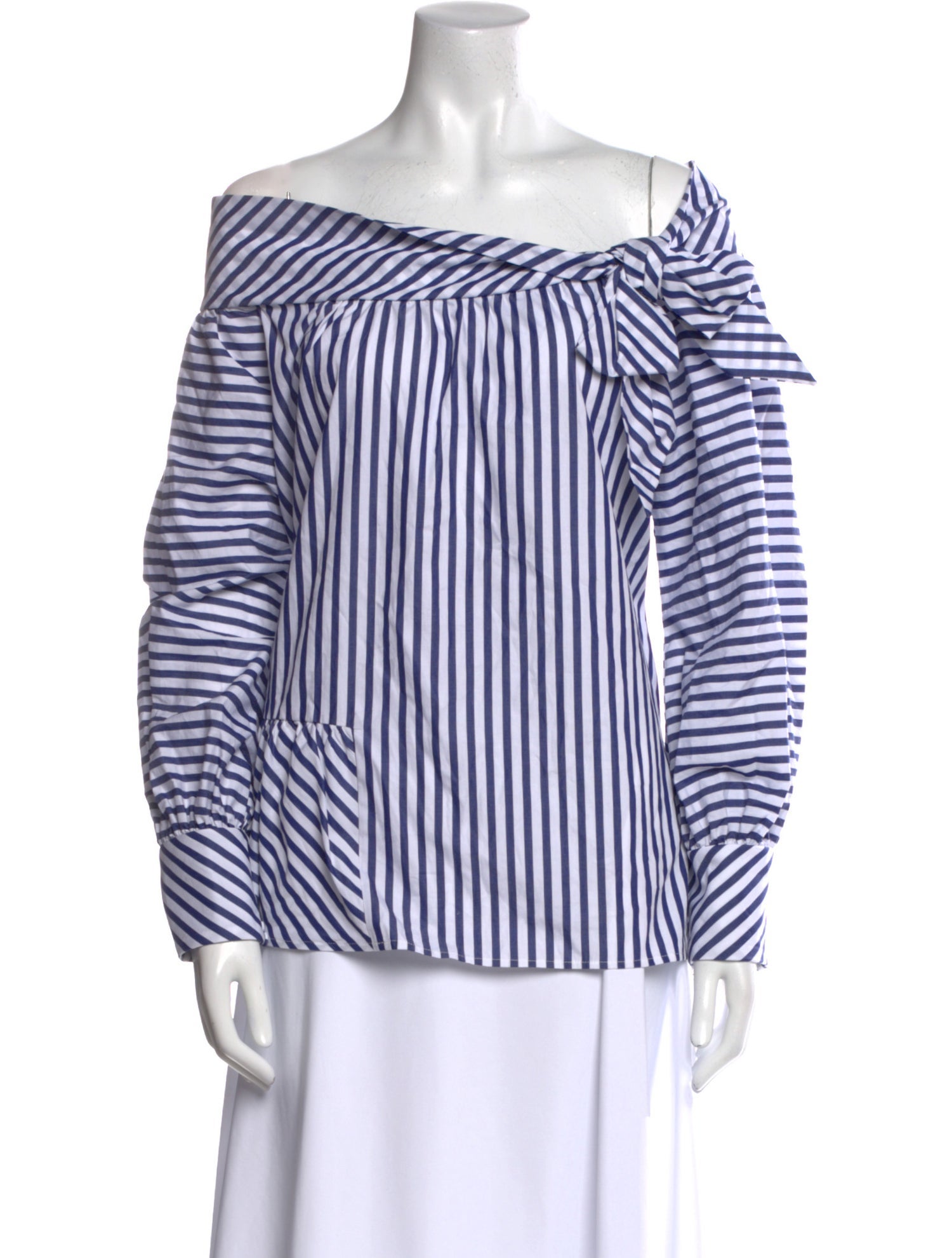 Silvia Tcherassi Striped Off-The-Shoulder Top