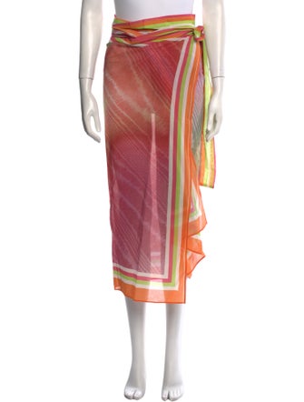 Silvia Tcherassi Striped Midi Length Skirt