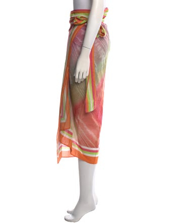 Silvia Tcherassi Striped Midi Length Skirt