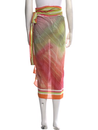 Silvia Tcherassi Striped Midi Length Skirt