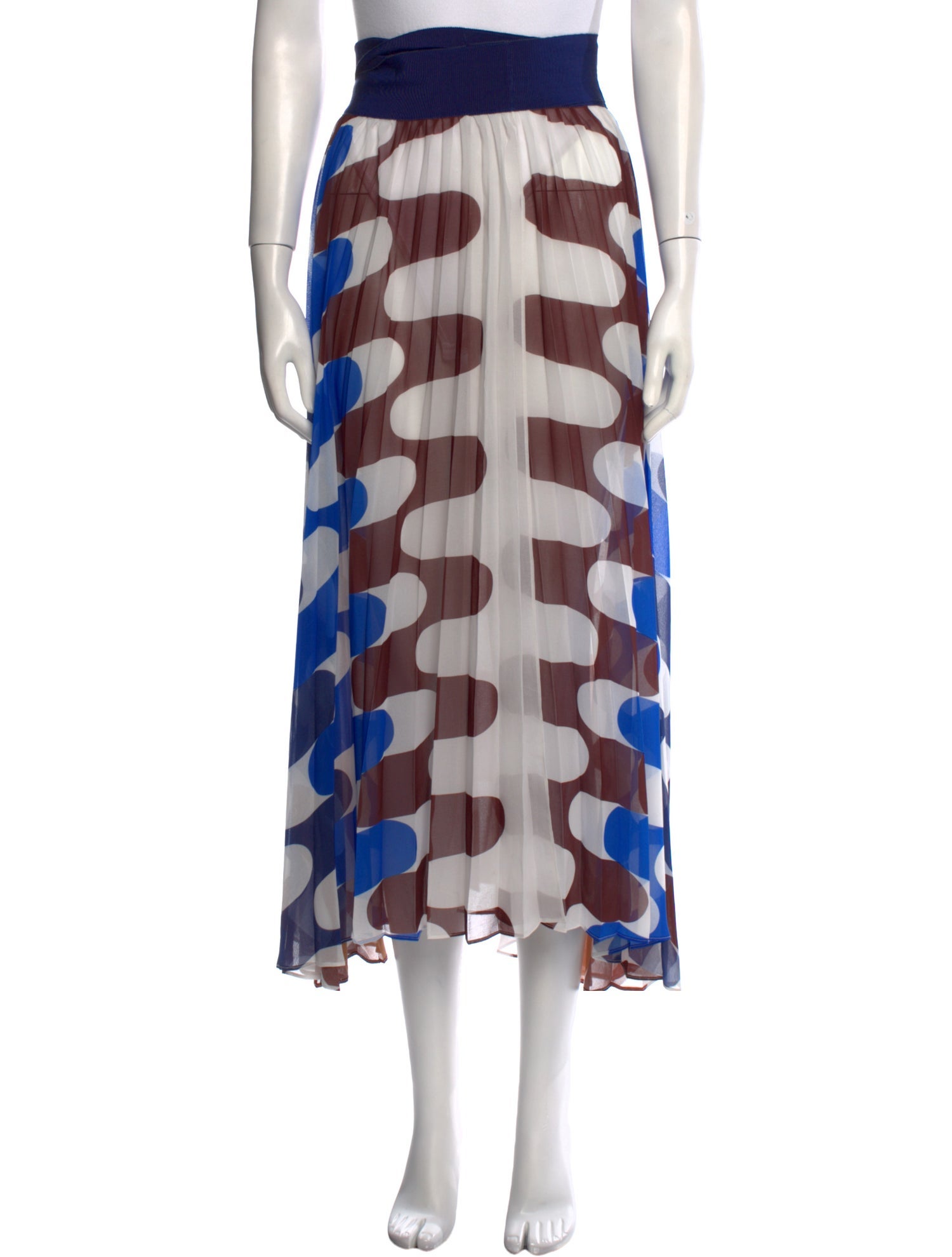 Silvia Tcherassi Printed Midi Length Skirt