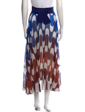 Silvia Tcherassi Printed Midi Length Skirt