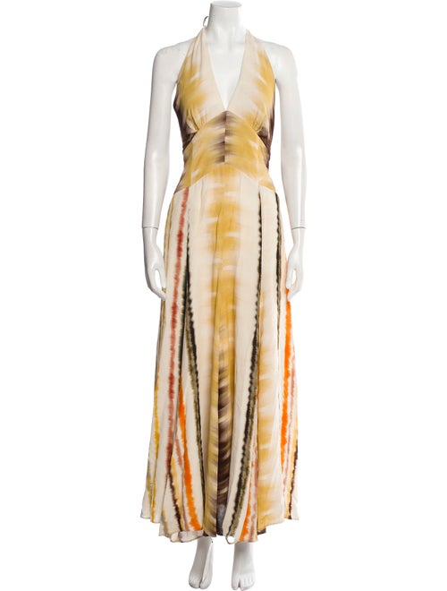 Silvia Tcherassi Tie-Dye Print Long Dress