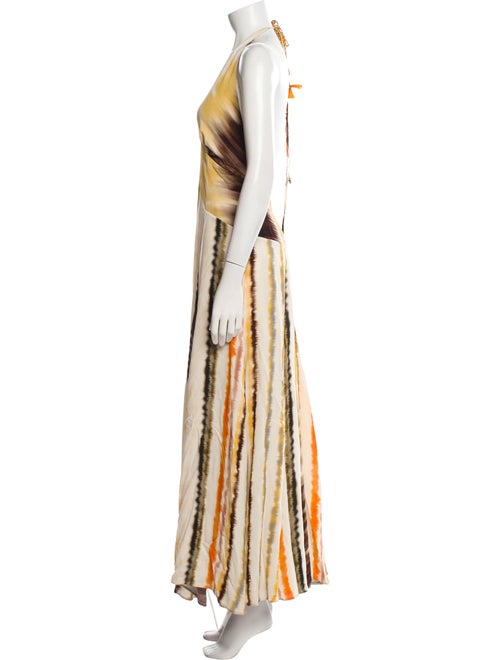 Silvia Tcherassi Tie-Dye Print Long Dress