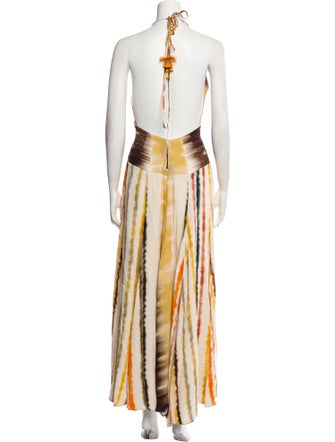 Silvia Tcherassi Tie-Dye Print Long Dress