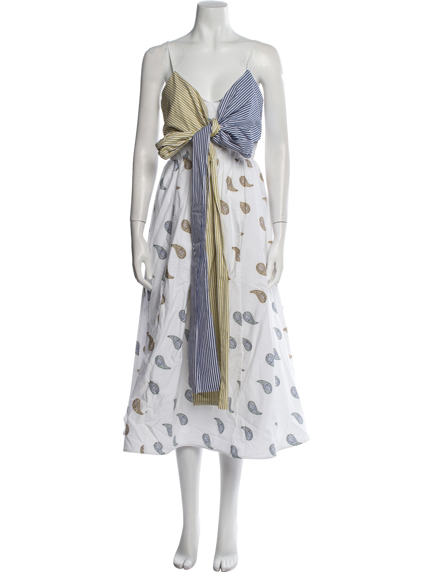 Silvia Tcherassi Striped Midi Length Dress