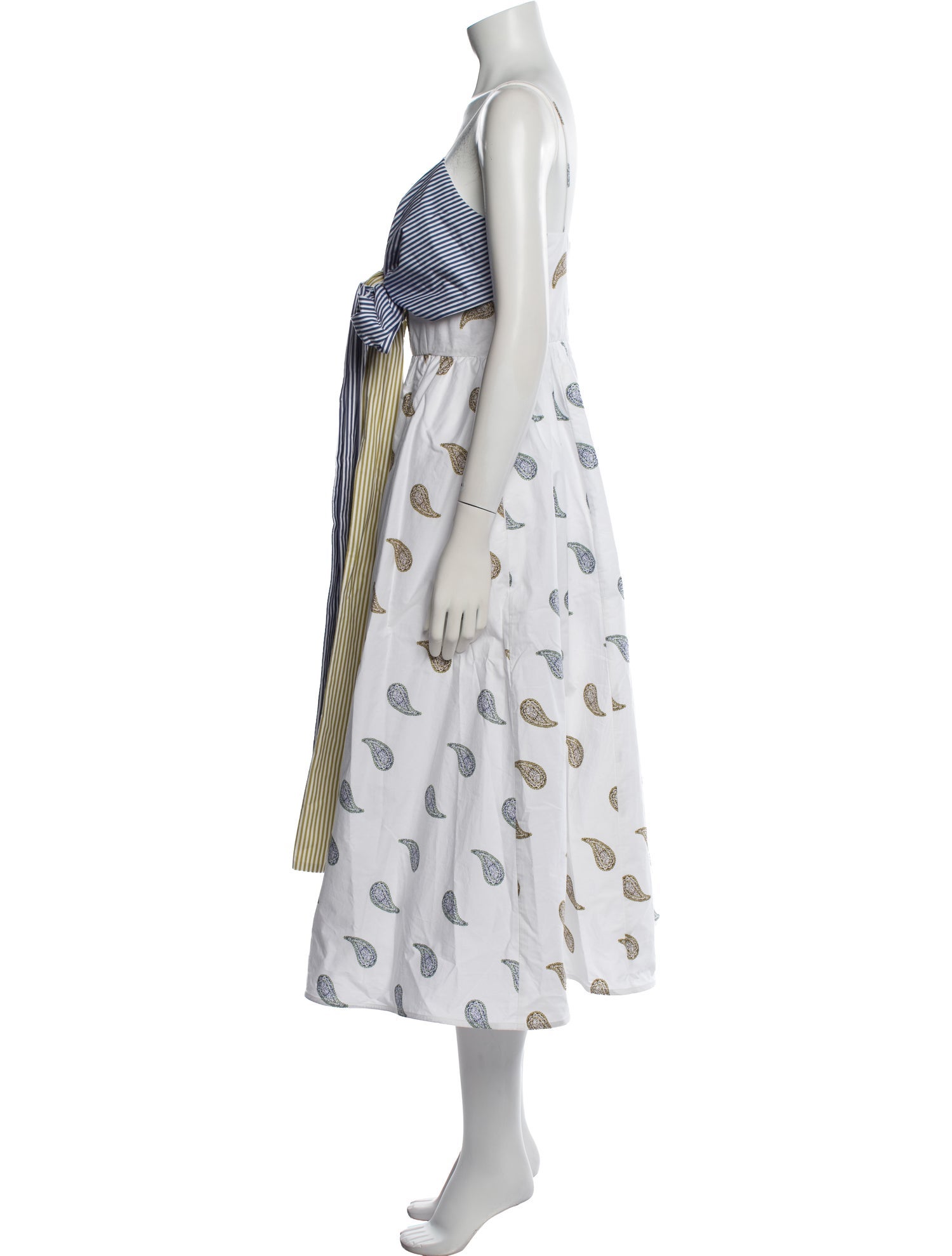 Silvia Tcherassi Striped Midi Length Dress