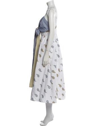 Silvia Tcherassi Striped Midi Length Dress