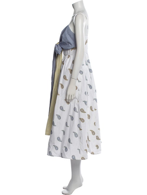 Silvia Tcherassi Striped Midi Length Dress