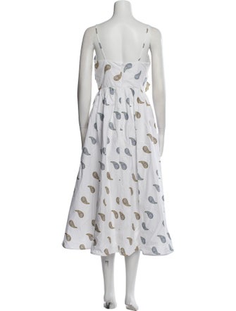 Silvia Tcherassi Striped Midi Length Dress