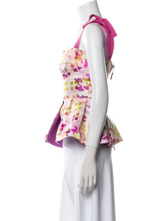 Silvia Tcherassi Silk Floral Print Top