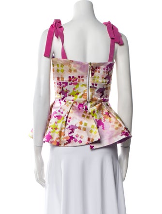 Silvia Tcherassi Silk Floral Print Top