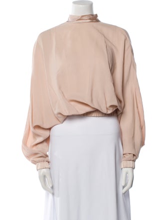 Silvia Tcherassi Mock Neck Long Sleeve Sweatshirt