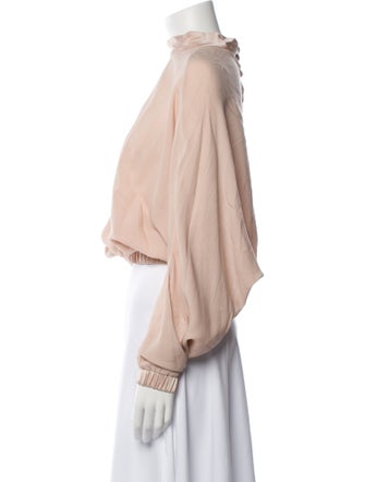 Silvia Tcherassi Mock Neck Long Sleeve Sweatshirt