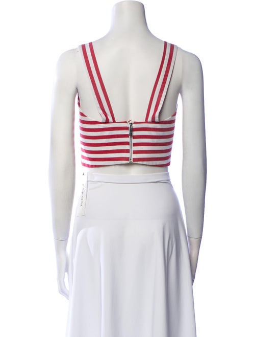 Silvia Tcherassi Striped V-Neck Top