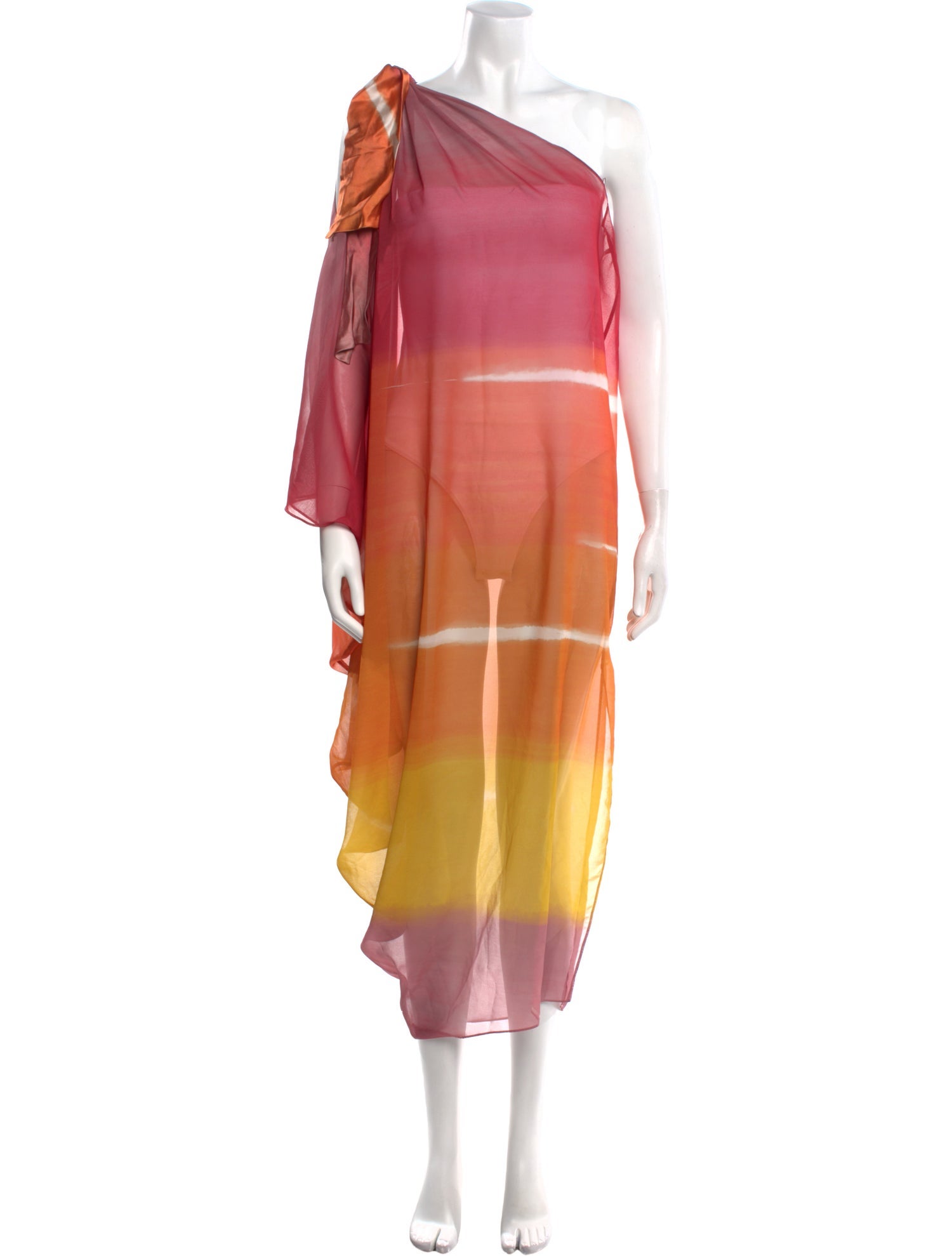 Silvia Tcherassi Tie-Dye Print Midi Length Dress