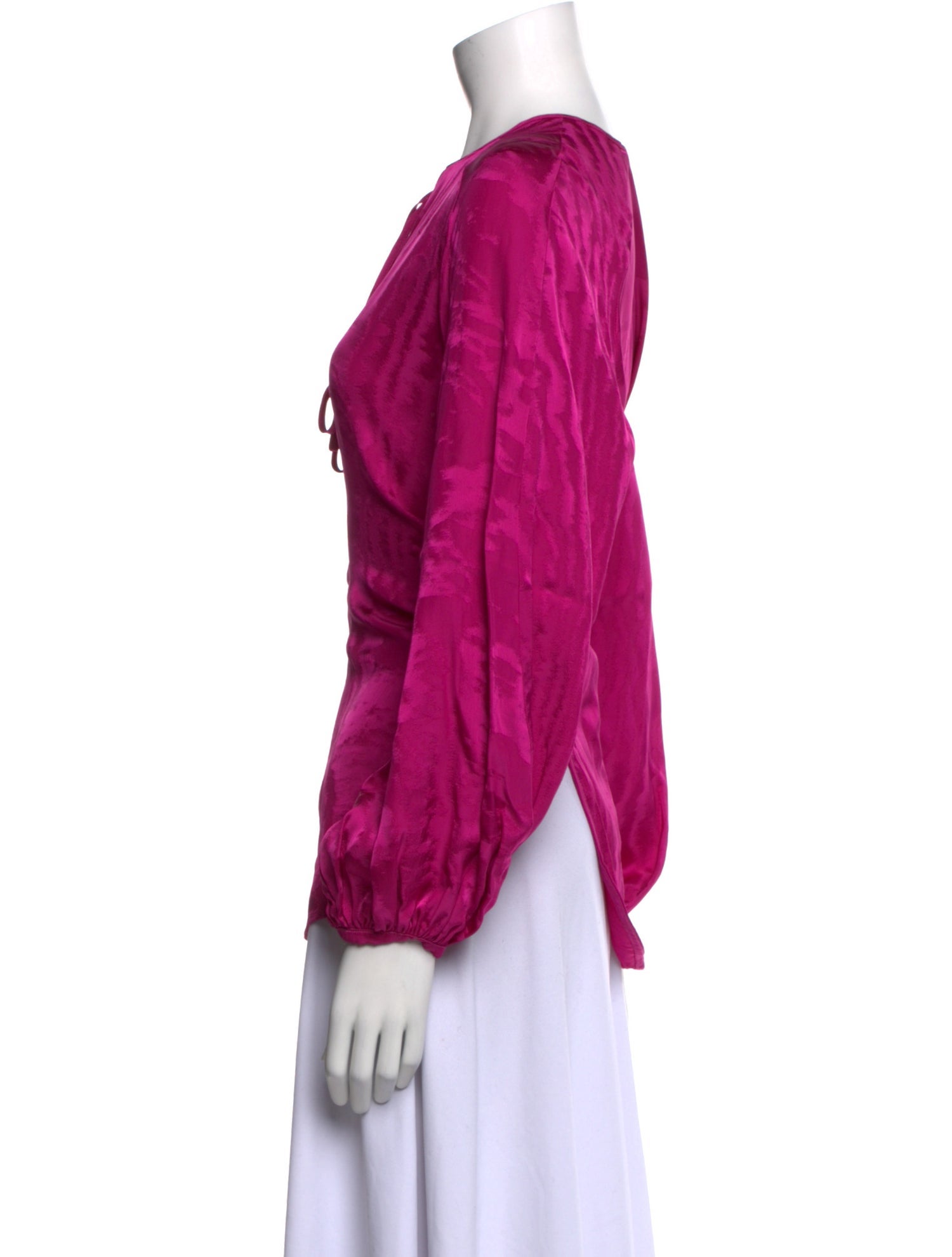 Silvia Tcherassi V-Neck Long Sleeve Blouse