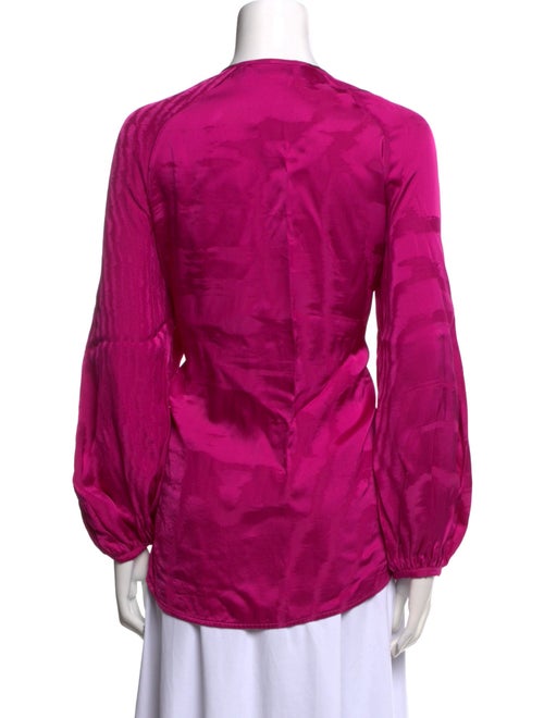 Silvia Tcherassi V-Neck Long Sleeve Blouse