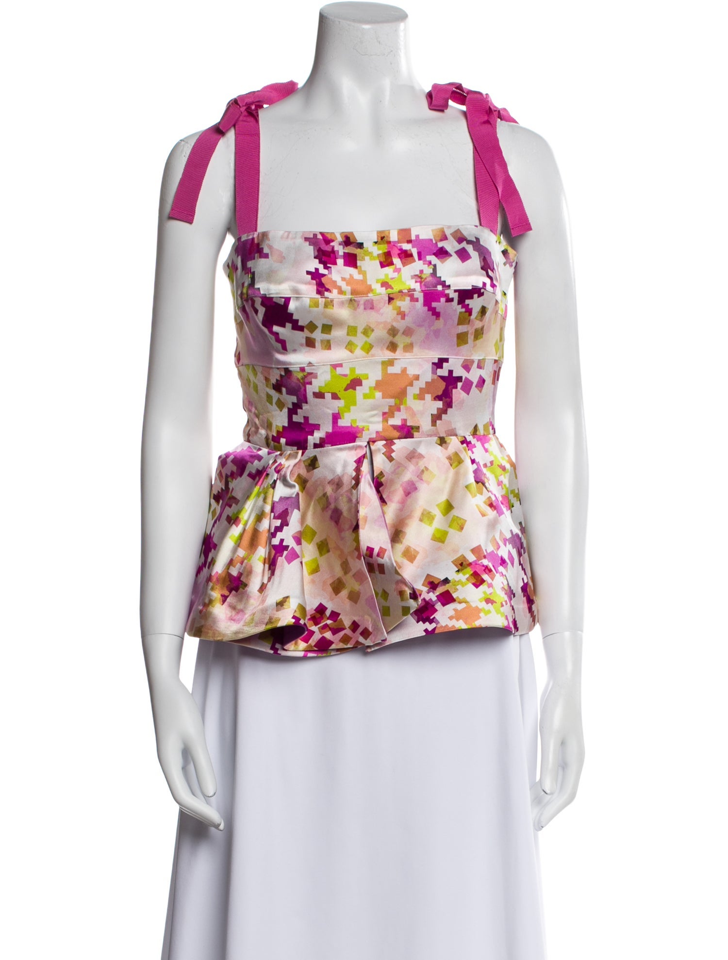 Silvia Tcherassi Silk Floral Print Top w/ Tags