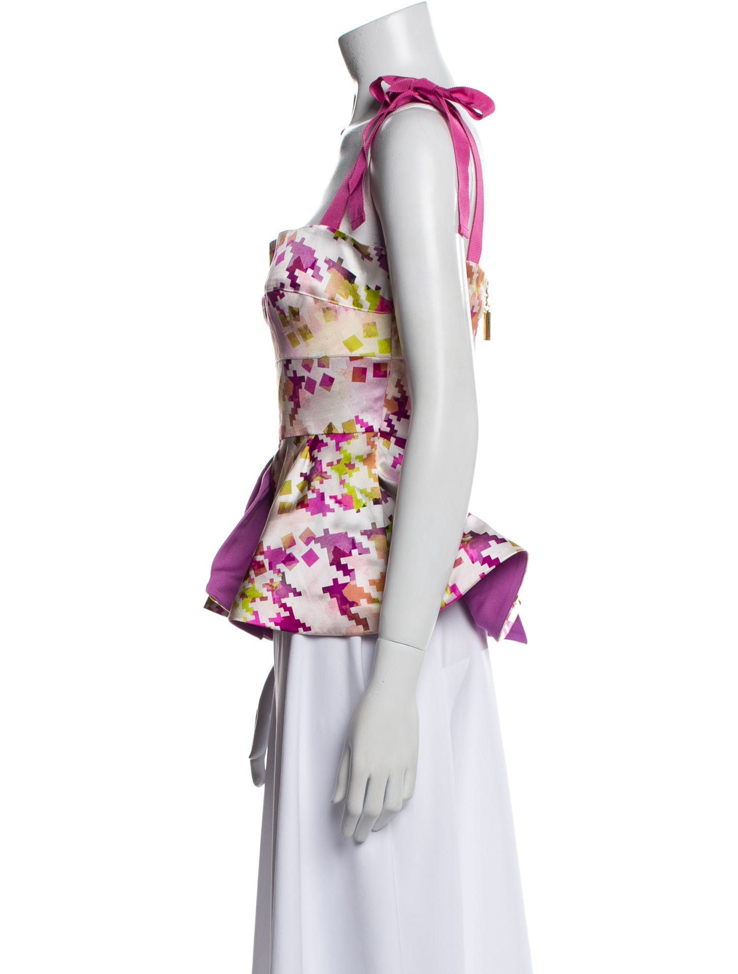 Silvia Tcherassi Silk Floral Print Top w/ Tags