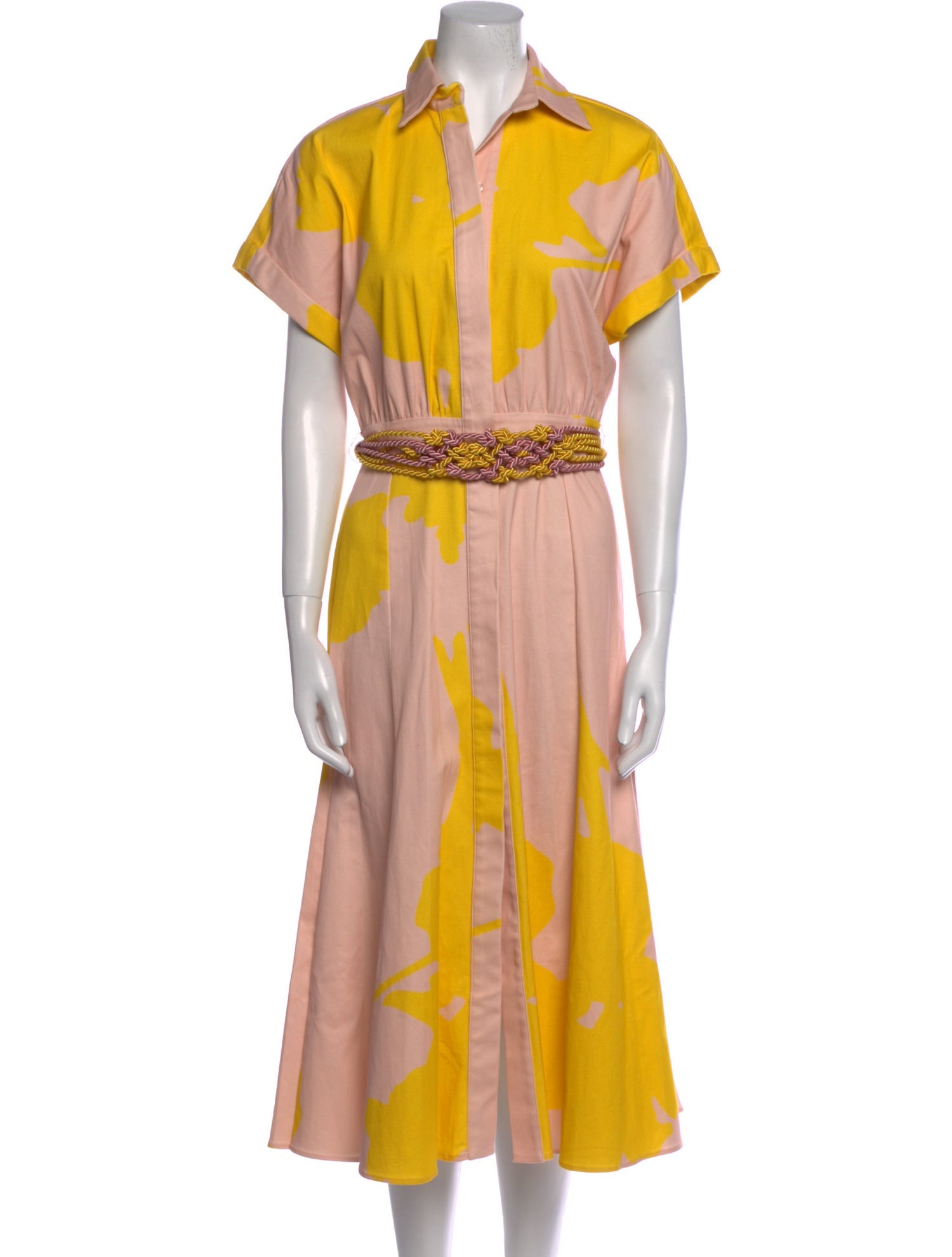 Silvia Tcherassi Colorblock Pattern Midi Length Dress w/ Tags