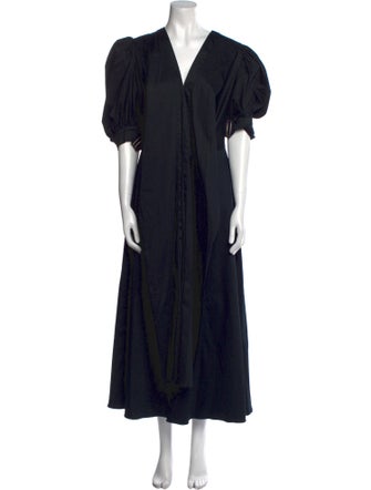 Silvia Tcherassi V-Neck Long Dress