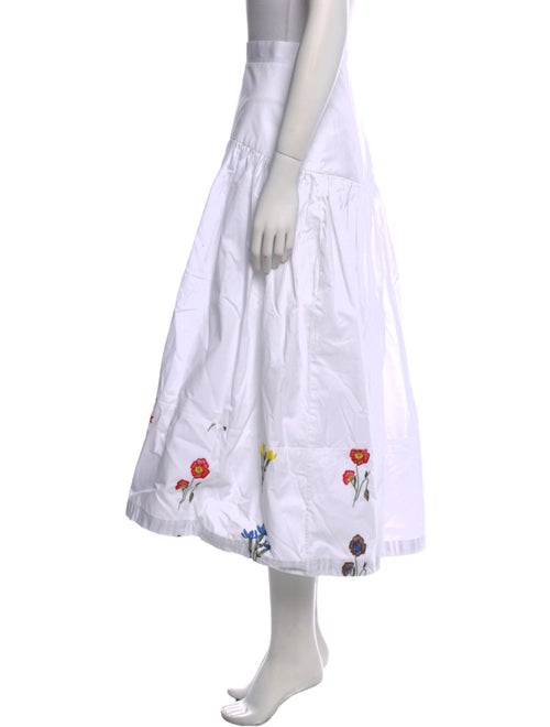 Silvia Tcherassi Floral Print Midi Length Skirt