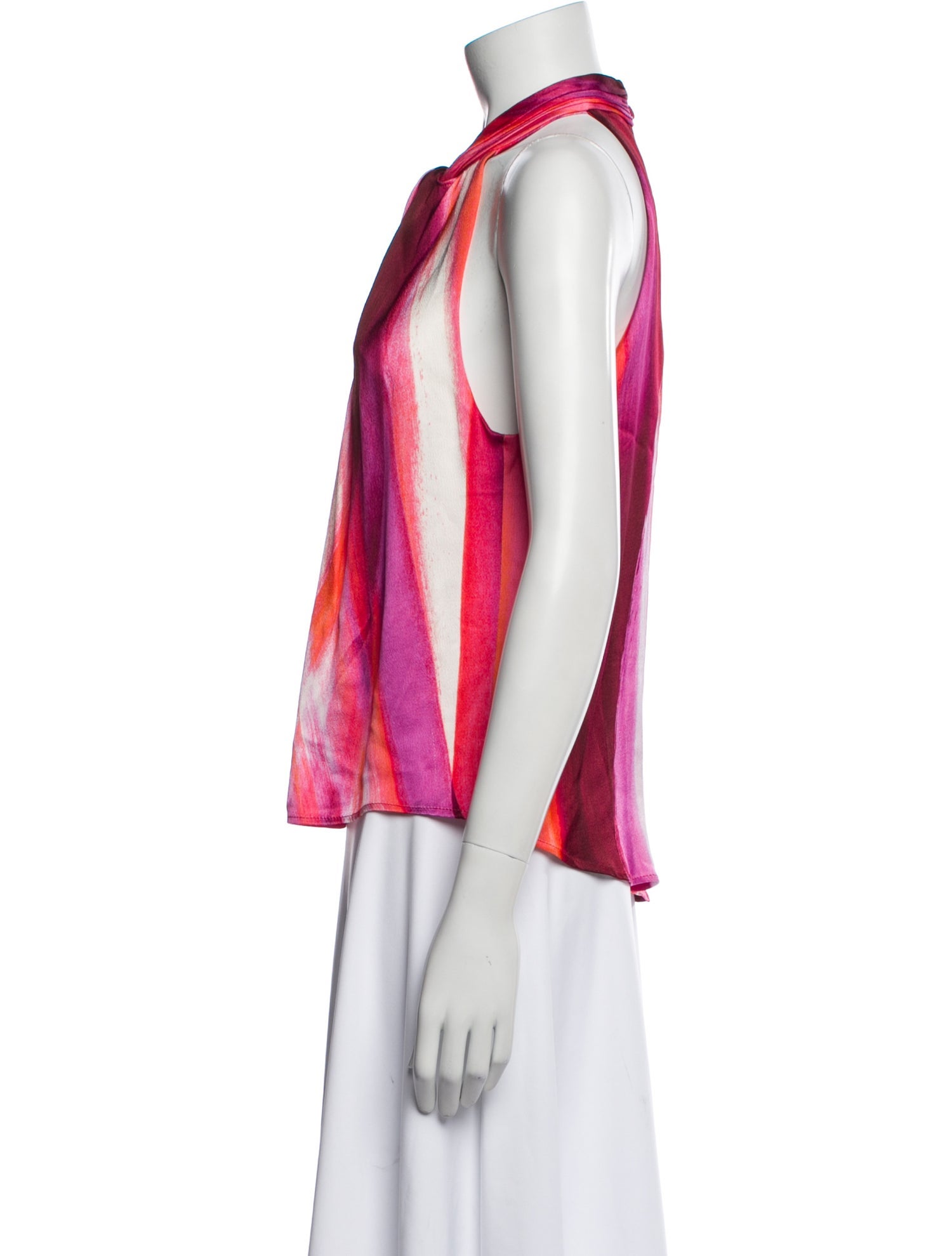 Silvia Tcherassi Printed Halterneck Blouse