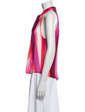 Silvia Tcherassi Printed Halterneck Blouse